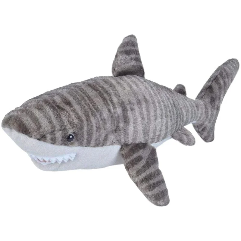 Peluche Requin Tigre 30cm Authentique