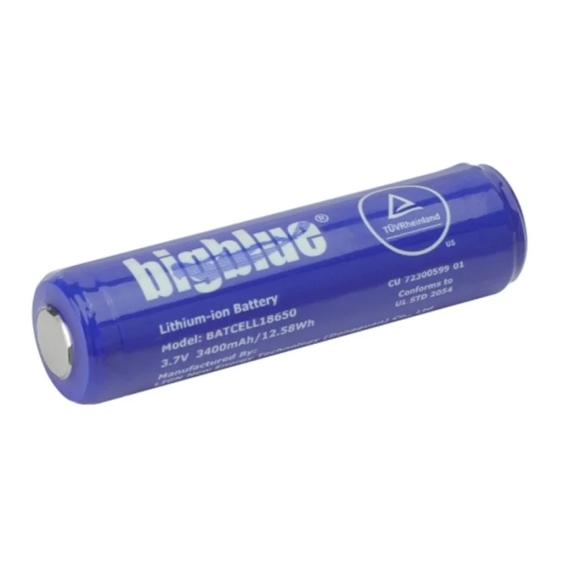 Accus 18650 Li-ion 3400mAh BigBlue Quantité Limitée