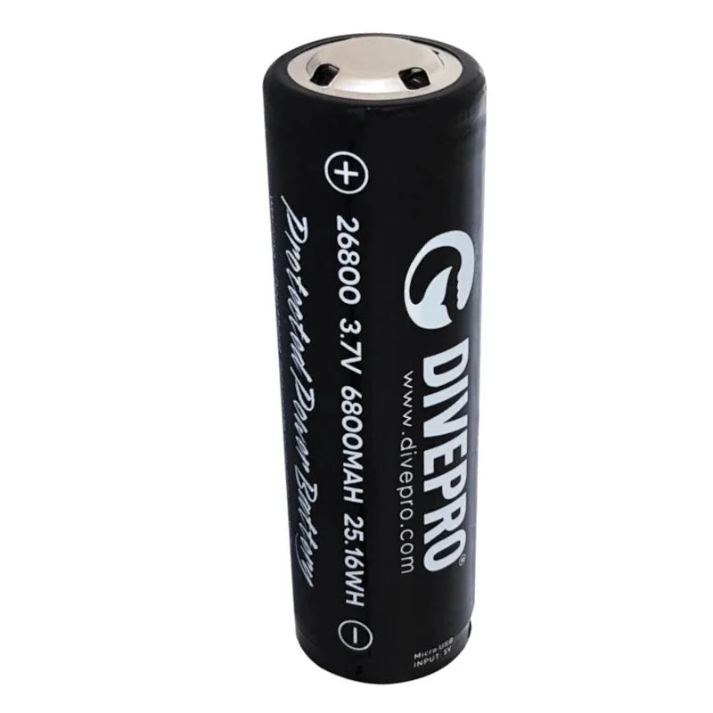 Meilleure Vente Accus 26800 Li-ion 6800mAh Divepro