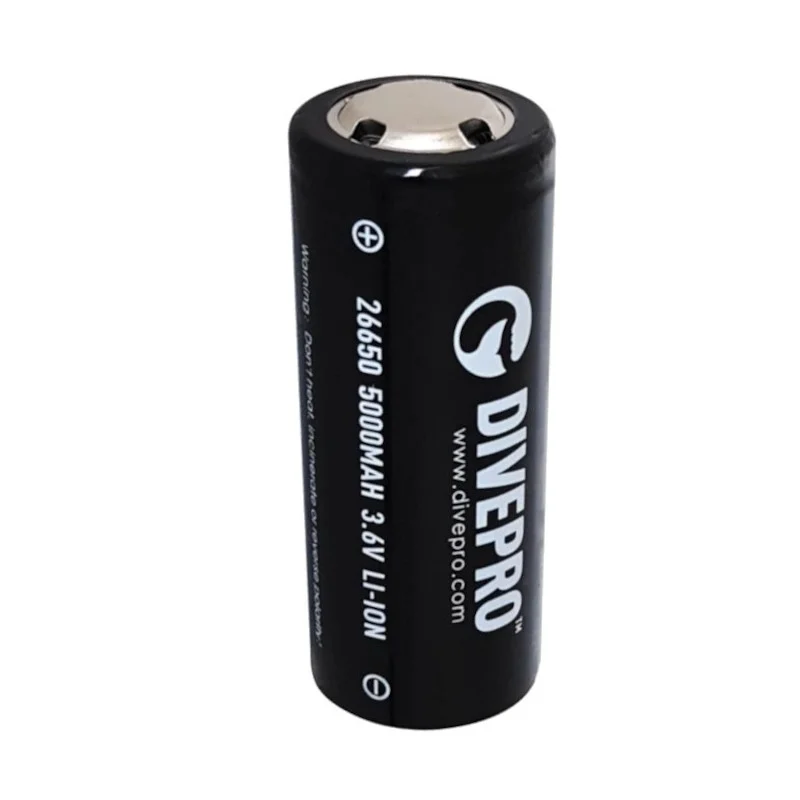 Accus 26650 Li-ion 5000mAh Divepro Vente Flash